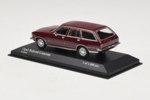Opel Rekord D Caravan Rosso Minichamps 1:43 400044012 Pressofusione — immagine 3 di 4