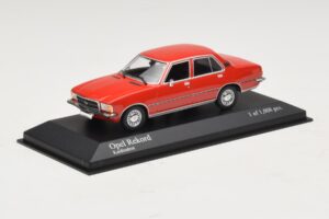 Opel Rekord D Rosso Minichamps 1:43 400044004 Pressofusione — immagine 2 di 4