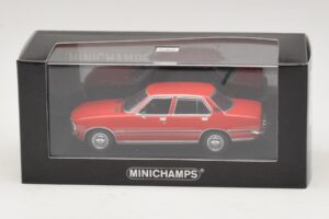 Opel Rekord D Rosso Minichamps 1:43 400044004 Pressofusione — immagine 4 di 4
