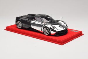 Pagani Huayra Chrome Silver Esemplare Unico BBR 1:18 P1873CM Resina — immagine 4 di 7