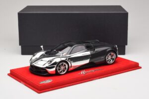Pagani Huayra Chrome Silver Esemplare Unico BBR 1:18 P1873CM Resina — immagine 6 di 7