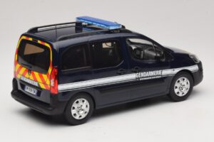 Peugeot Partner Gendarmerie Blu Scuro Norev 1:18 184890 Pressofusione — immagine 2 di 6