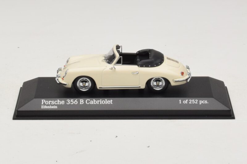 Porsche 356 B Cabriolet Bianco Avorio Minichamps 1:43 Porsche 356 B Cabriolet Bianco Avorio Minichamps 1:43 400064332 Pressofusione