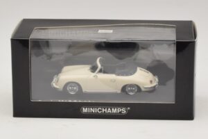 Porsche 356 B Cabriolet Bianco Avorio Minichamps 1:43 400064332 Pressofusione — immagine 4 di 4