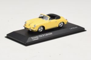 Porsche 356 B Cabriolet Giallo Minichamps 1:43 400064334 Pressofusione — immagine 2 di 4