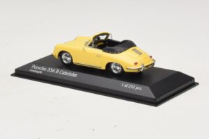 Porsche 356 B Cabriolet Giallo Minichamps 1:43 400064334 Pressofusione — immagine 3 di 4