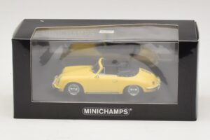 Porsche 356 B Cabriolet Giallo Minichamps 1:43 400064334 Pressofusione — immagine 4 di 4