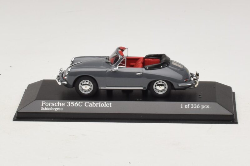 Porsche 356C Cabriolet Grigio Minichamps 1:43 Porsche 356C Cabriolet Grigio Minichamps 1:43 430062339 Pressofusione