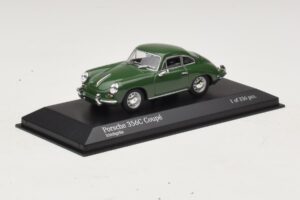 Porsche 356C Verde Scuro Minichamps 1:43 430062329 Pressofusione — immagine 2 di 4