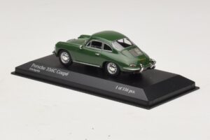 Porsche 356C Verde Scuro Minichamps 1:43 430062329 Pressofusione — immagine 3 di 4