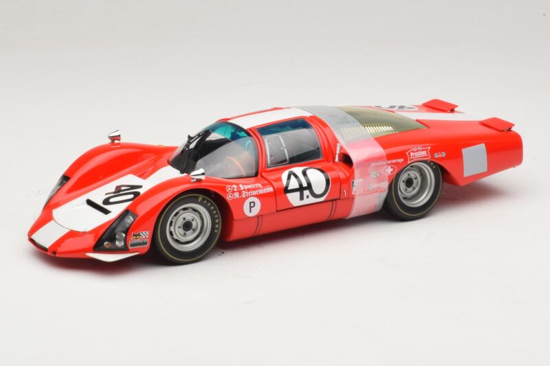 Porsche 906 LH Squadra Tartaruga #40 D. Spoerry / R. Steinemann 12 Hours of Sebring 1967 Minichamps 1:18 100676140 Pressofusi