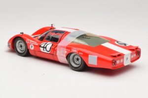 Porsche 906 LH Squadra Tartaruga #40 D. Spoerry / R. Steinemann 12 Hours of Sebring 1967 Minichamps 1:18 100676140 Pressofusi — immagine 7 di 8