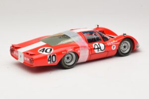 Porsche 906 LH Squadra Tartaruga #40 D. Spoerry / R. Steinemann 12 Hours of Sebring 1967 Minichamps 1:18 100676140 Pressofusi — immagine 3 di 8