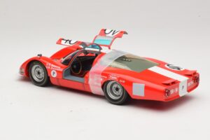 Porsche 906 LH Squadra Tartaruga #40 D. Spoerry / R. Steinemann 12 Hours of Sebring 1967 Minichamps 1:18 100676140 Pressofusi — immagine 5 di 8