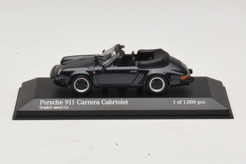 Porsche 911 930 Carrera Cabriolet Grigio Metallizzato Minichamps 1:43 Porsche 911 930 Carrera Cabriolet Grigio Metallizzato Minichamps 1:43 430062037 Pressofusione