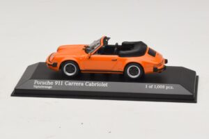 Porsche 911 930 Carrera Cabriolet Arancione Minichamps 1:43 430062038 Pressofusione