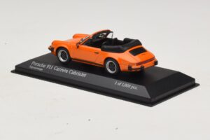Porsche 911 930 Carrera Cabriolet Arancione Minichamps 1:43 430062038 Pressofusione — immagine 3 di 4