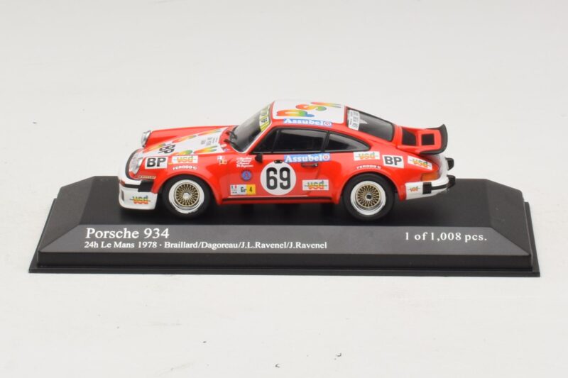 Porsche 911 934 #69 Braillard / Dagoreau 24 Hours of Le Mans 1978 Minichamps 1:43 Porsche 911 934 #69 Braillard / Dagoreau 24 Hours of Le Mans 1978 Minichamps 1:43 400786469 Pressofusione