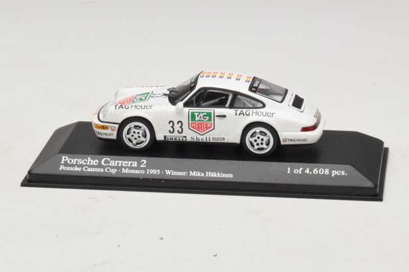 Porsche 911 964 Carrera 2 #33 M. Hakkinen Monaco Carrera Cup Winner 1993 Minichamps 1:43 Porsche 911 964 Carrera 2 #33 M. Hakkinen Monaco Carrera Cup Winner 1993 Minichamps 1:43 430936033 Pressofusione