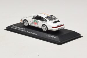 Porsche 911 964 Carrera 2 #33 M. Hakkinen Monaco Carrera Cup Winner 1993 Minichamps 1:43 430936033 Pressofusione — immagine 3 di 4