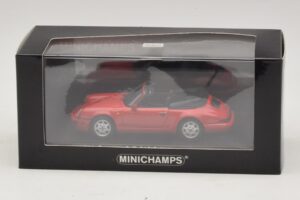 Porsche 911 964 Carrera 2 Cabriolet Rosso Minichamps 1:43 430067330 Pressofusione — immagine 4 di 4