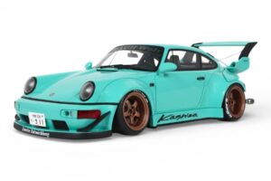 Porsche 911 964 RWB Kashiwa Blue GT Spirit 1:18 GT569 Resina — immagine 2 di 2
