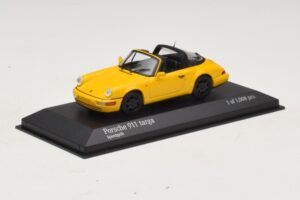 Porsche 911 964 Targa Giallo Minichamps 1:43 400061367 Pressofusione — immagine 2 di 4