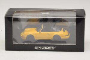 Porsche 911 964 Targa Giallo Minichamps 1:43 400061367 Pressofusione — immagine 4 di 4