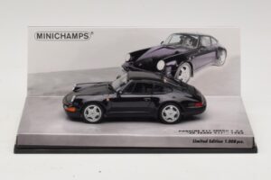 Porsche 911 964 Turbo S 3.6 30° Anniversario Nero Minichamps 1:43 436069171 Pressofusione