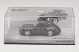 Porsche 911 964 Turbo S 3.6 30° Anniversario Nero Minichamps 1:43 436069171 Pressofusione — immagine 4 di 5