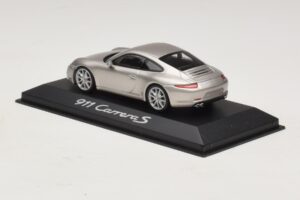 Porsche 911 991 Carrera S Argento Metallizzato Minichamps 1:43 WAP0200130C Pressofusione — immagine 3 di 4