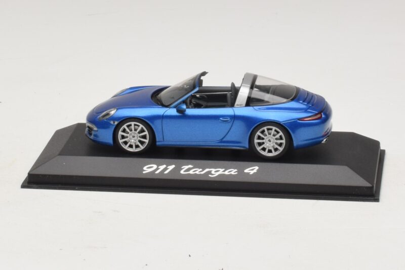 Porsche 911 991 Targa Blu Metallizzato Minichamps 1:43 WAP0200350E Pressofusione