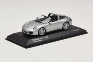 Porsche 911 991 Targa Argento Minichamps 1:43 410062442 Pressofusione — immagine 2 di 4