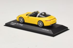 Porsche 911 991 Targa Giallo Minichamps 1:43 410062441 Pressofusione — immagine 3 di 4