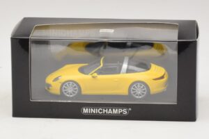 Porsche 911 991 Targa Giallo Minichamps 1:43 410062441 Pressofusione — immagine 4 di 4