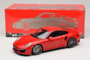 Porsche 911 991 Turbo S Rosso Minichamps 1:18 110062320 Pressofusione — immagine 8 di 8