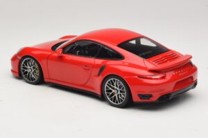 Porsche 911 991 Turbo S Rosso Minichamps 1:18 110062320 Pressofusione — immagine 7 di 8