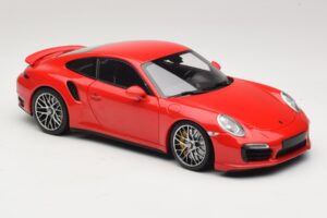Porsche 911 991 Turbo S Rosso Minichamps 1:18 110062320 Pressofusione — immagine 6 di 8