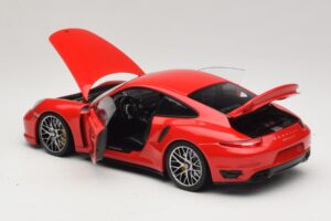 Porsche 911 991 Turbo S Rosso Minichamps 1:18 110062320 Pressofusione — immagine 5 di 8