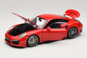 Porsche 911 991 Turbo S Rosso Minichamps 1:18 110062320 Pressofusione — immagine 3 di 8