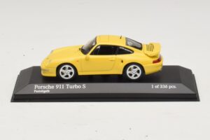 Porsche 911 993 Turbo S Giallo Minichamps 1:43 430069270 Pressofusione