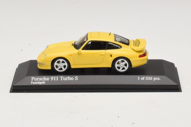 Porsche 911 993 Turbo S Giallo Minichamps 1:43 430069270 Pressofusione