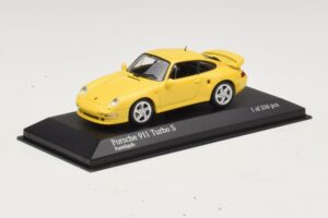 Porsche 911 993 Turbo S Giallo Minichamps 1:43 430069270 Pressofusione — immagine 2 di 4