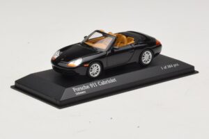 Porsche 911 996 Cabriolet Nero Metallizzato Minichamps 1:43 400061090 Pressofusione — immagine 2 di 4