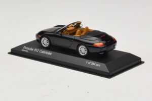 Porsche 911 996 Cabriolet Nero Metallizzato Minichamps 1:43 400061090 Pressofusione — immagine 3 di 4