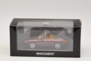 Porsche 911 996 Cabriolet Rosso Metallizzato Minichamps 1:43 400061092 Pressofusione — immagine 4 di 4
