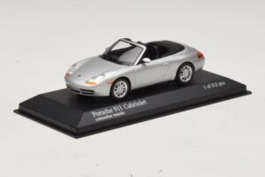 Porsche 911 996 Cabriolet Argento Metallizzato Minichamps 1:43 400061091 Pressofusione — immagine 2 di 4