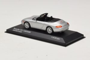 Porsche 911 996 Cabriolet Argento Metallizzato Minichamps 1:43 400061091 Pressofusione — immagine 3 di 4