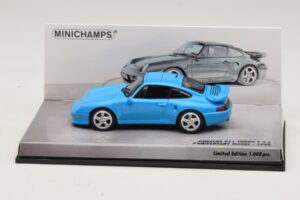 Porsche 911 996 Turbo S 3.6 Edizione Anniversario Blu Minichamps 1:43 436069270 Pressofusione