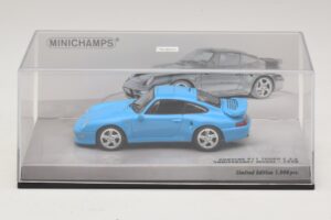 Porsche 911 996 Turbo S 3.6 Edizione Anniversario Blu Minichamps 1:43 436069270 Pressofusione — immagine 4 di 5